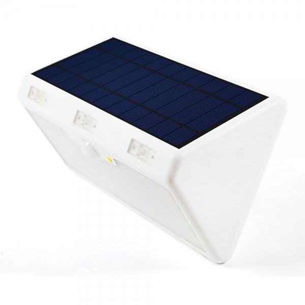 60-LED 9600mAh 4 Modes Waterproof Solar Motion Sensor LED Light Lamp for Garden Patio Yard Driveway White Shell & White Light