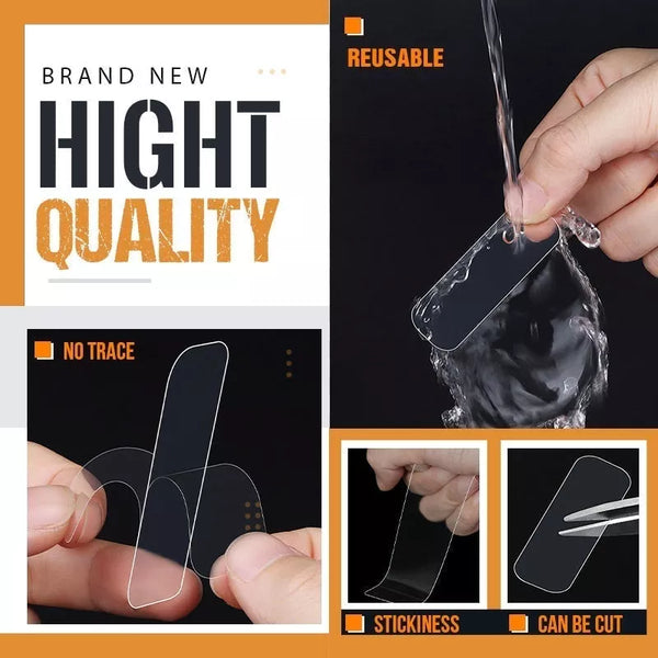 60pcs Nano Magic Reusable Waterproof Double Sided Tape