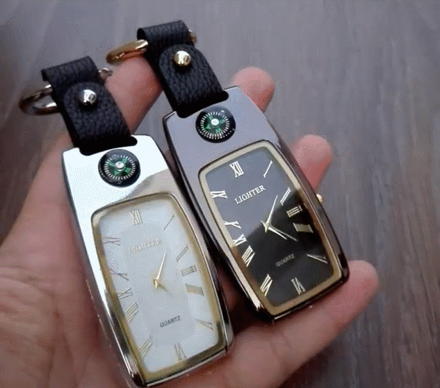 Car Key Chain Watch Lighter with Light Multifunctional Tool