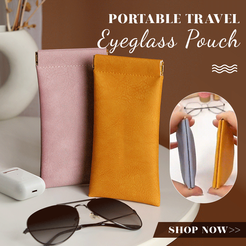 2PCS Portable Travel Glasses Bag