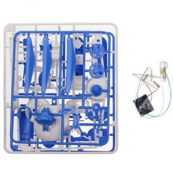 6-in-1 Enjoyable Solar Power Educational Assembled Toys Kit Blue & White