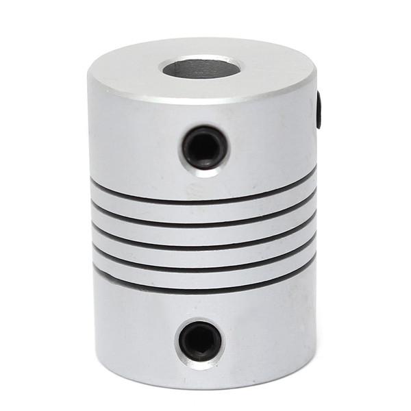 6mmx6.35mm Aluminum Flexible Shaft Coupling OD19mmxL25mm CNC Stepper Motor Coupler Connector