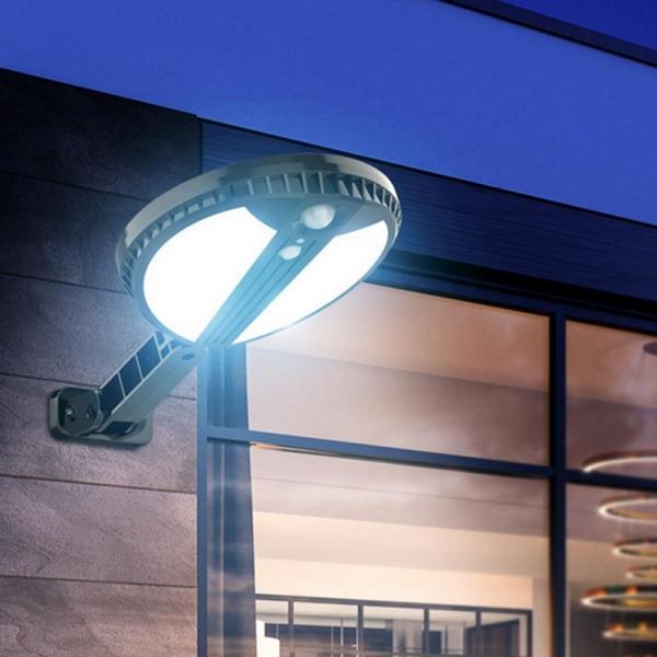 70 LED 450LM 1500 mAh Solar Power PIR Motion Sensor Wall Light Outdoor Waterproof 3 Modes Remote Control Light