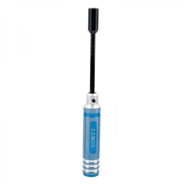 7.0mm Metal Hex Nut Key Socket Screwdriver Wrench Blue