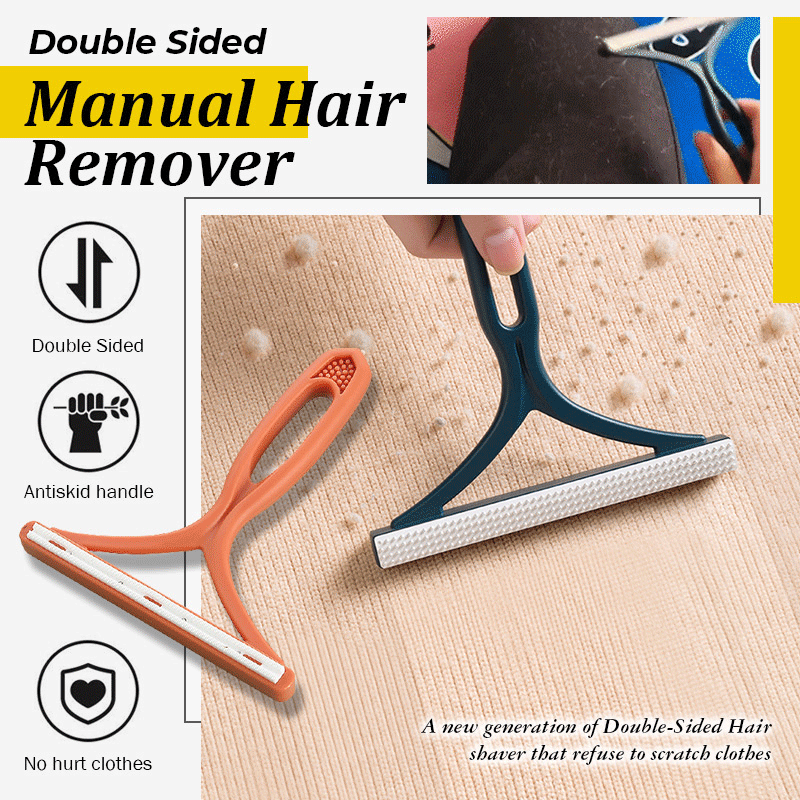 Hair Remover Clothes Lint Remover Brush Double Sided Fuzz Fabric Shaver Pet Dog Cat Hair Fluff Clean Tool