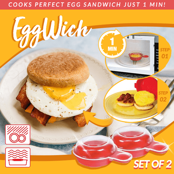 Quick Microwave Egg Cooker 2PCS