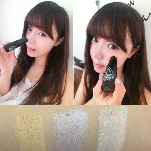 7331 Shimmer Highlighting Face Powder Creamy Texture Highlighter Stick Pink 1#