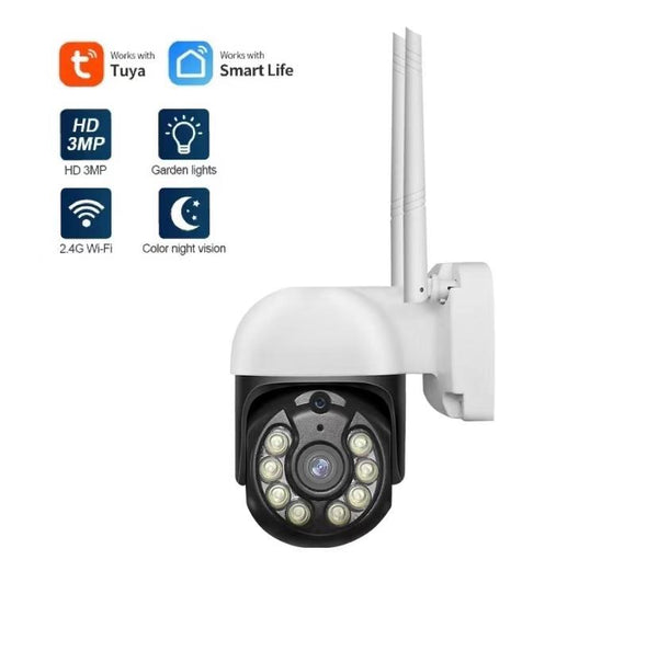 Tuya Waterproof Outdoor IP Camera PTZ HD 3MP Tuya Smart Life HD P2P WiFi Security Camera CCTV Surveillance Camera