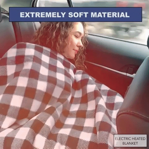 Portable 12V Car Heated Blanket For Outdoor Travel