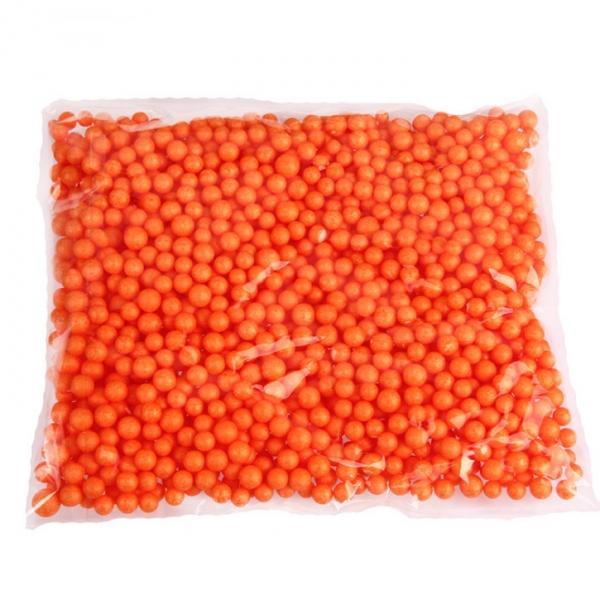 7-9mm Polystyrene Styrofoam Filler Foam Mini Beads Balls Crafts Orange