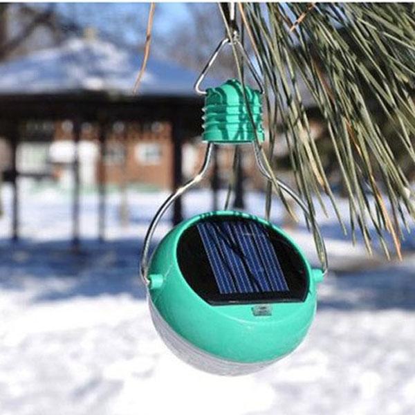 7-LED Solar Light IP55 Water Resistance Garden Corridor Night Lamp Green