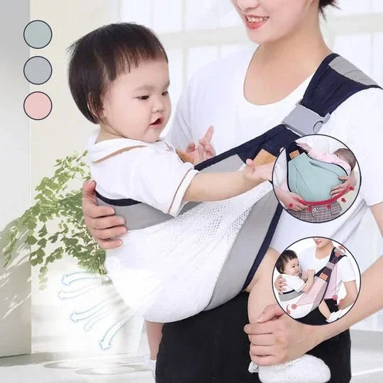 Simple and lightweight front-holding baby carrier with multi-function