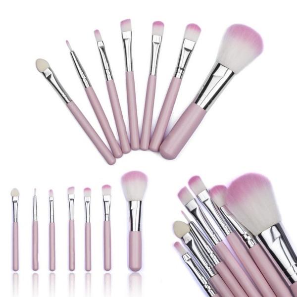 Makeup brush 7 KT suit makeup brush Korean version of hello Kitty makeup brush portable, pink