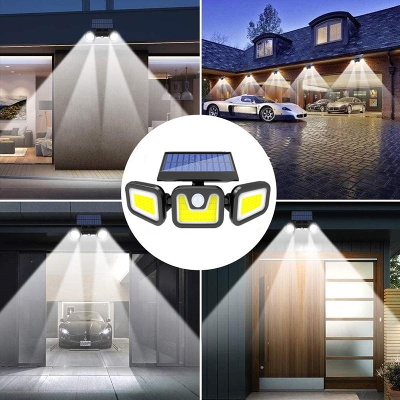 Solar Outdoor Wall Light PIR Motion Sensor Garden Solar Lamp Waterproof Energy Saving