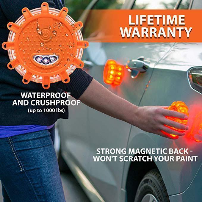 LED Emergency Car Road Flares Warning Light Roadside Beacon Lamp ABS Car Warn Lights Accessories