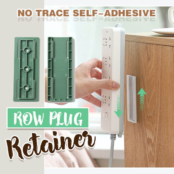 6Pairs Plug Hook Seamless Punch Free Plug Sticker Holder Wall Fixer Power Strip Holders Storage Sockets Wall Shelf Stand Holder Hanger