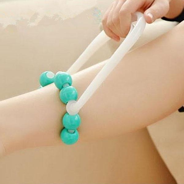 8-Rolling Bead Bodycare Leg Massager Green