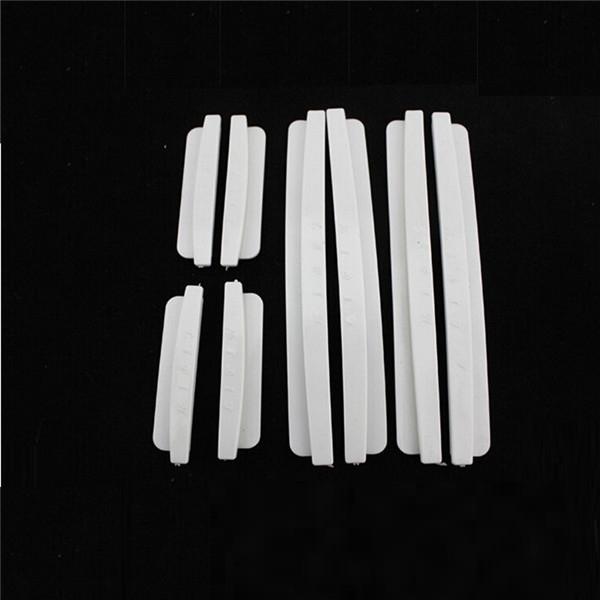 8pcs Door Edge Guards Trim Molding Protection Strip Scratch Protector Car Crash Barriers Door Guard Collision Car Stickers White