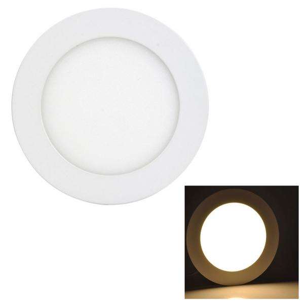 9W LED Recessed Ceiling Panel Lights Ultra Slim Downlight Round - Warm White