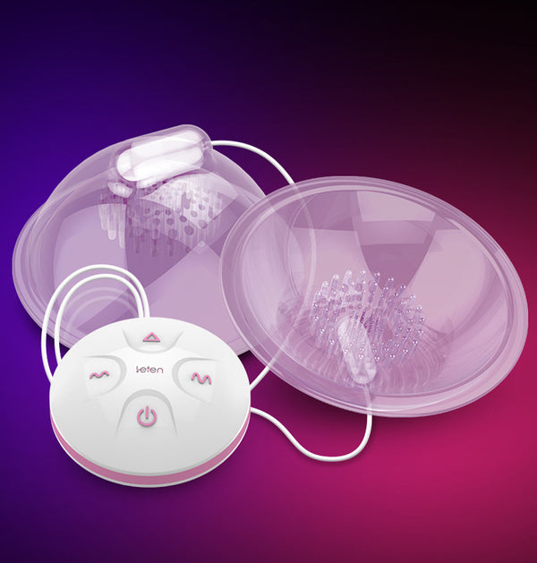 Breast Massager Vibrating Breast Enhancer Enlargement Pump Suction Cups Sex Toys for Women