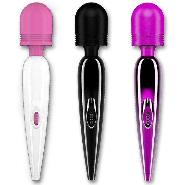 Sex Powerful Oral Clit AV Vibrators Nipple Clitoral Stimulate Magic Wand Vibrator Sex Toys for Woman Masturbation