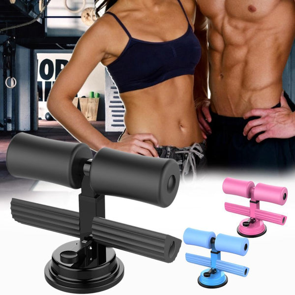 Abdomen Machine Sit-Up Aid Double Pole Fixed Foot Curl Belly Suction Cup Fitness Equipment