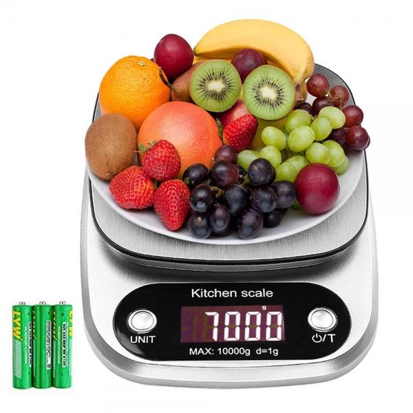 Accurate Digital Kitchen Scale LCD Display Food Scale Gram Electronic Baking & Cooking Weighing with Multifunction - 5kg/0.1g