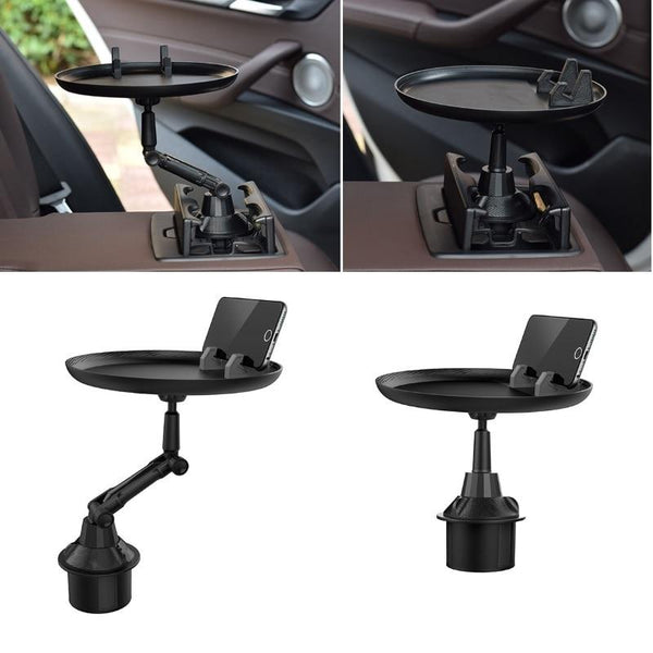 Adjustable Car Cup Holder Phone Holder Coffee Bottle Organizer Accessories Food Tray Automobiles Table for Burger Fries