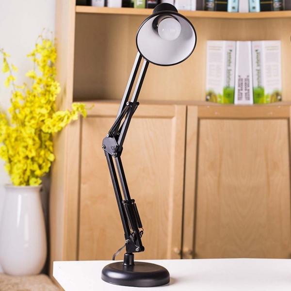 Adjustable Folding Metal Swing Arm USB Classic LED Table Light White Light