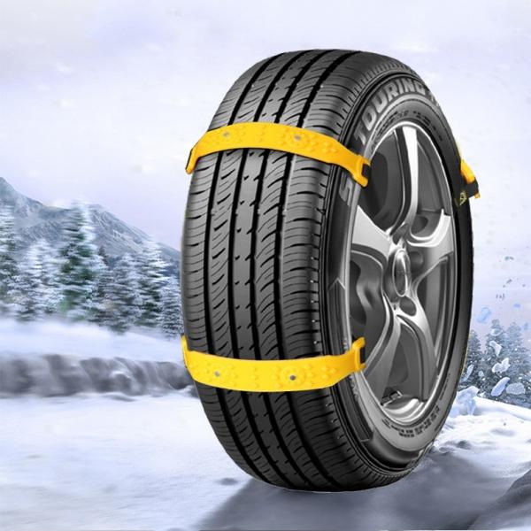 Adjustable TPU Car Safety Double Snap Anti-skid Snow Wheel Chain Emergency Auto Tire Chain for Most Car SUV Van Truck