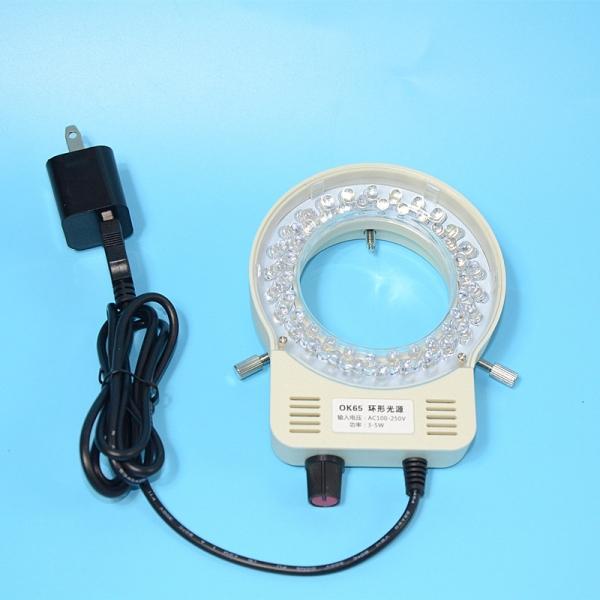 Adjustable USB 52 LED Ring Light illuminator Lamp for CCD Industry Stereo Microscope Digital Camera Magnifier - White