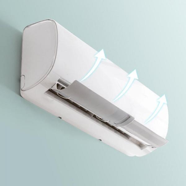 Air Conditioning Wind Shield Cold Wind Gas Deflectors Retractable Baffle Plastic Expansion Board - Off White - stringsmall