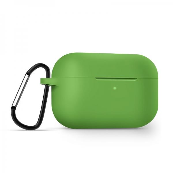 AirPods Pro Case Soft Silicone Protective AirPods Accessories Cover Front LED Visible Compatible with AirPods Pro Wireless Charging Case Green