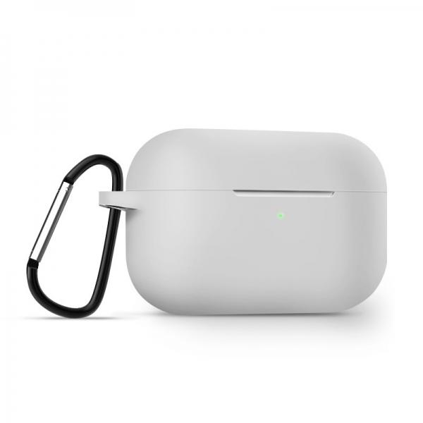 AirPods Pro Case Soft Silicone Protective AirPods Accessories Cover Front LED Visible Compatible with AirPods Pro Wireless Charging Case White