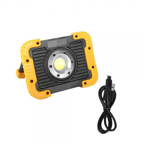 3 Stalls Outdoor Multi-function COB Emergency Work Light Yellow