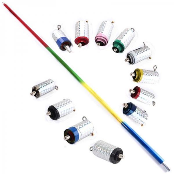 Appearing Cane Metal Silver Magic Trick Close Up Illusion Silk to Wand Four Colors