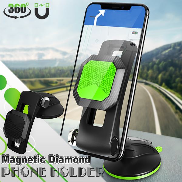 Magnetic Diamond-grip Car Phone Holder