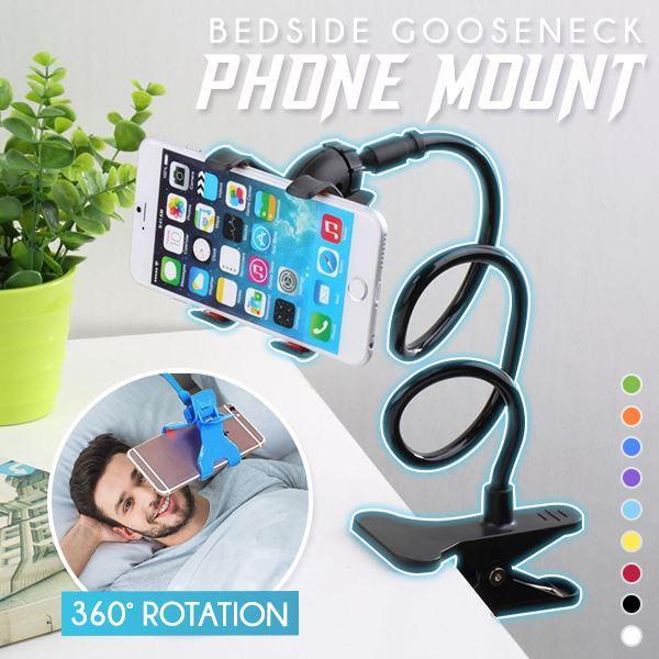 Universal 360° Rotation Lazy Mobile Phone Gooseneck Stand Holder Stents Flexible Bed Desk Table Clip Bracket for Phone Flexible Holder Arm