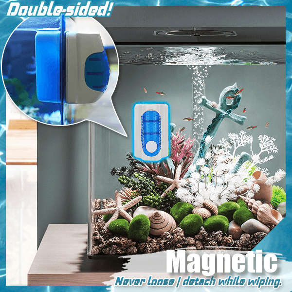 Magnetic Pet Fish Aquarium Cleaning Brush Accessories Fish Aquarium Cleaning Tools Glass Window Algae Scraper Scrubber