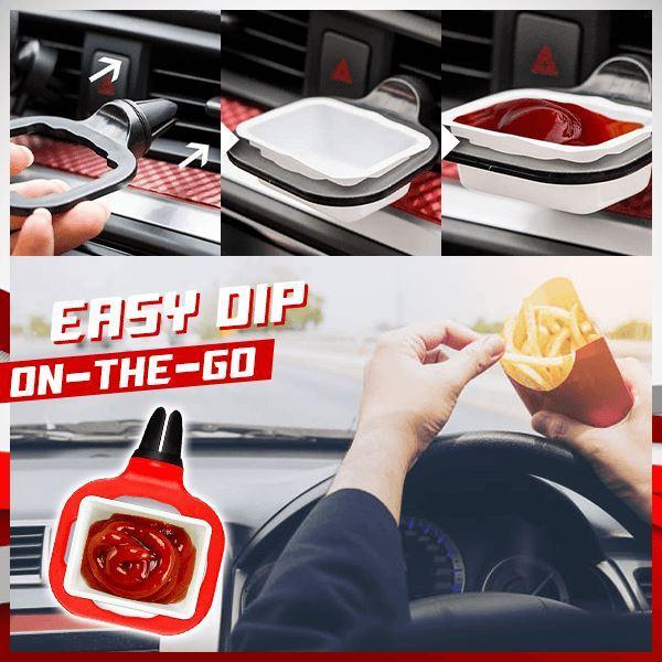 2Pcs Car Tomato Sauce Cup Holder Mini Portable Dipping Sauce Cup Autocar Part Sauce Container Condiment Cup Holder