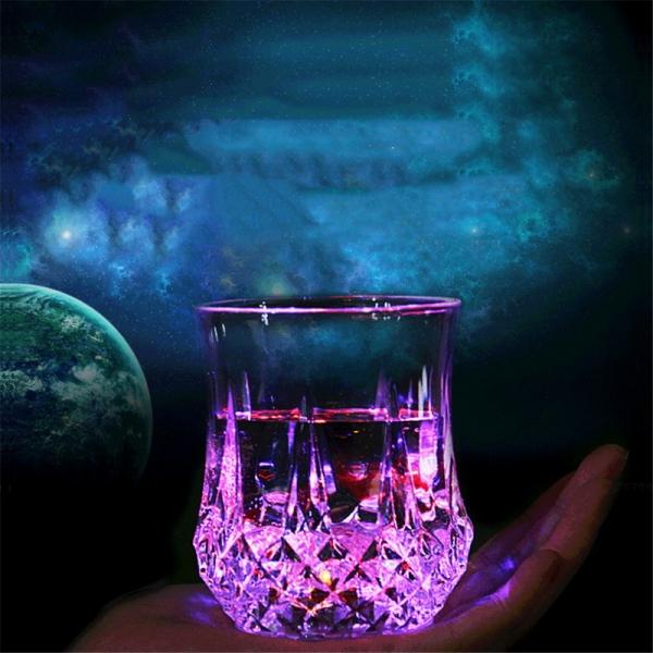 LED Automatic Flashing Cup water sensor Light Up Mug Wine Beer Whisky Drink Glow Cup For  Bar Club Home Birthday Party
