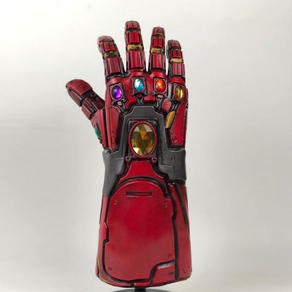 Avengers 4 Endgame Thanos Iron Man Hulk Infinity Gauntlet Cosplay Gloves Accessory Props Tony Stark Iron Man Gauntlet Cosplay Dark Red