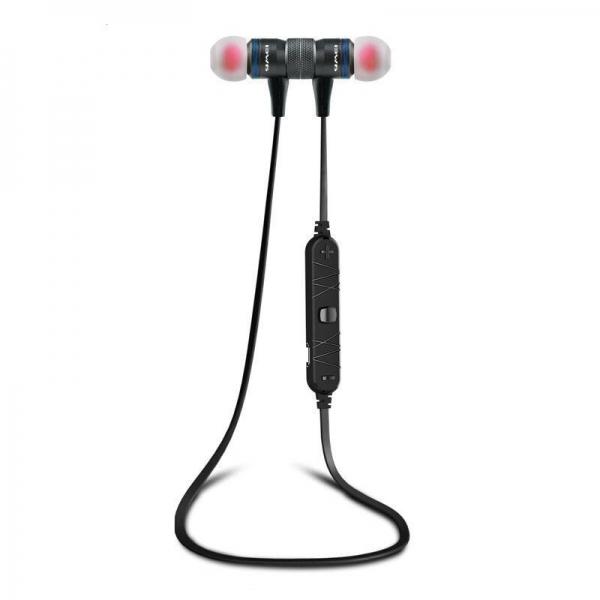 Awei A920BL Wireless Bluetooth 4.0 Sport Stereo Earphone with Connection Noise Reduction Mic for iPhone Samsung Black