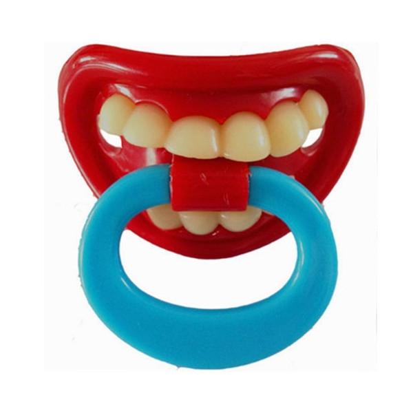 BPA Free Silicone Funny Nipple Dummy Baby Toddler Soother Joke Prank Orthodontic Pacifier 4#