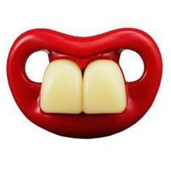 BPA Free Silicone Funny Nipple Dummy Baby Toddler Soother Joke Prank Orthodontic Pacifier 6#