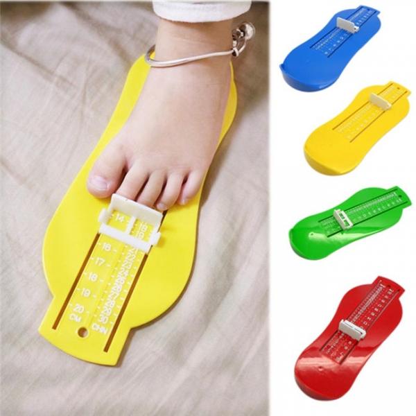 Baby Kid Foot Length Measuring Gauge Subscript Ruler Device for Growth Recording Random Color