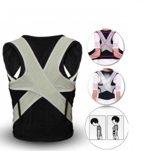 Back Lumbar Support Posture Corrector Shoulder Brace Belt Correction - L