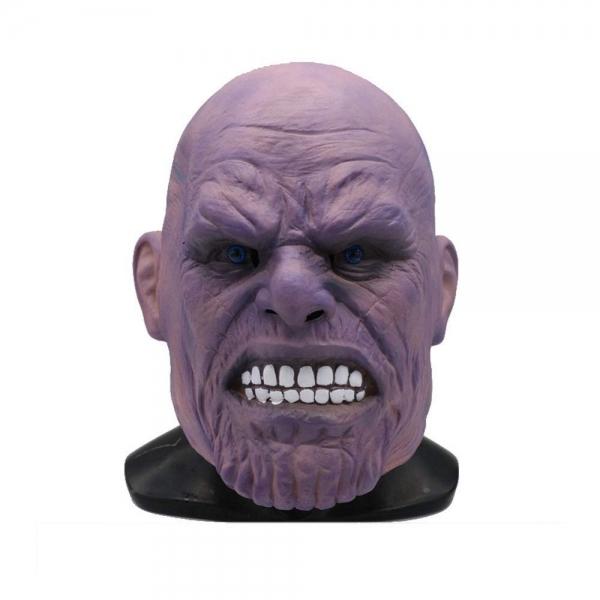 Bald Thanos Mask Avengers 3 Infinity War Cosplay Hood Hero Latex Mask Halloween Horror