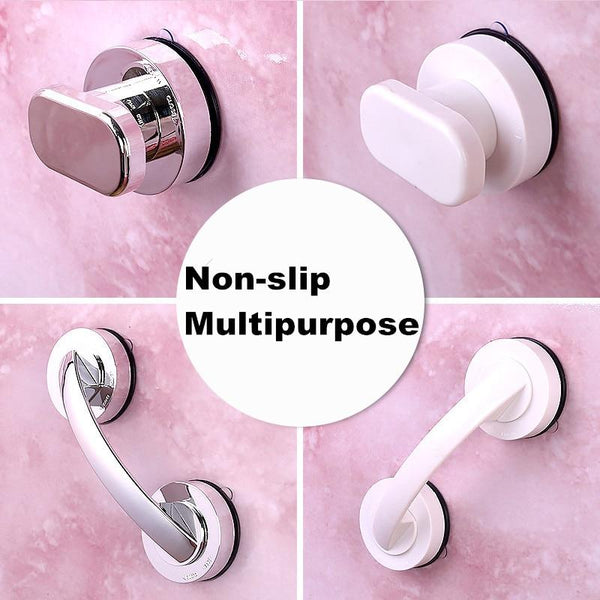 Bath Safety Handle Suction Cup Handrail Grab Bathroom Grip Tub Shower Bar Rail Simplicity Grab Bars Sucker Handrail No Drilling