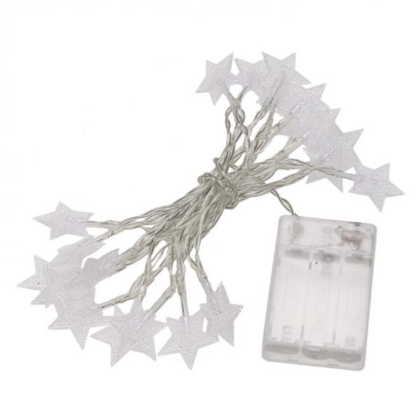 Battery Power 3M 30 LED Fairy String Light Lamp Warm White Star